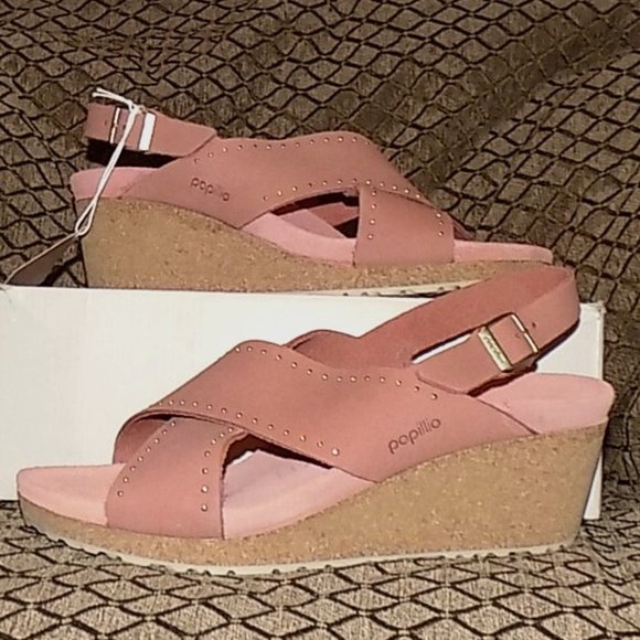 Birkenstock Shoes - New Birkenstock Papillio Samira Rivets, in earth red leather,  EU42, US 11